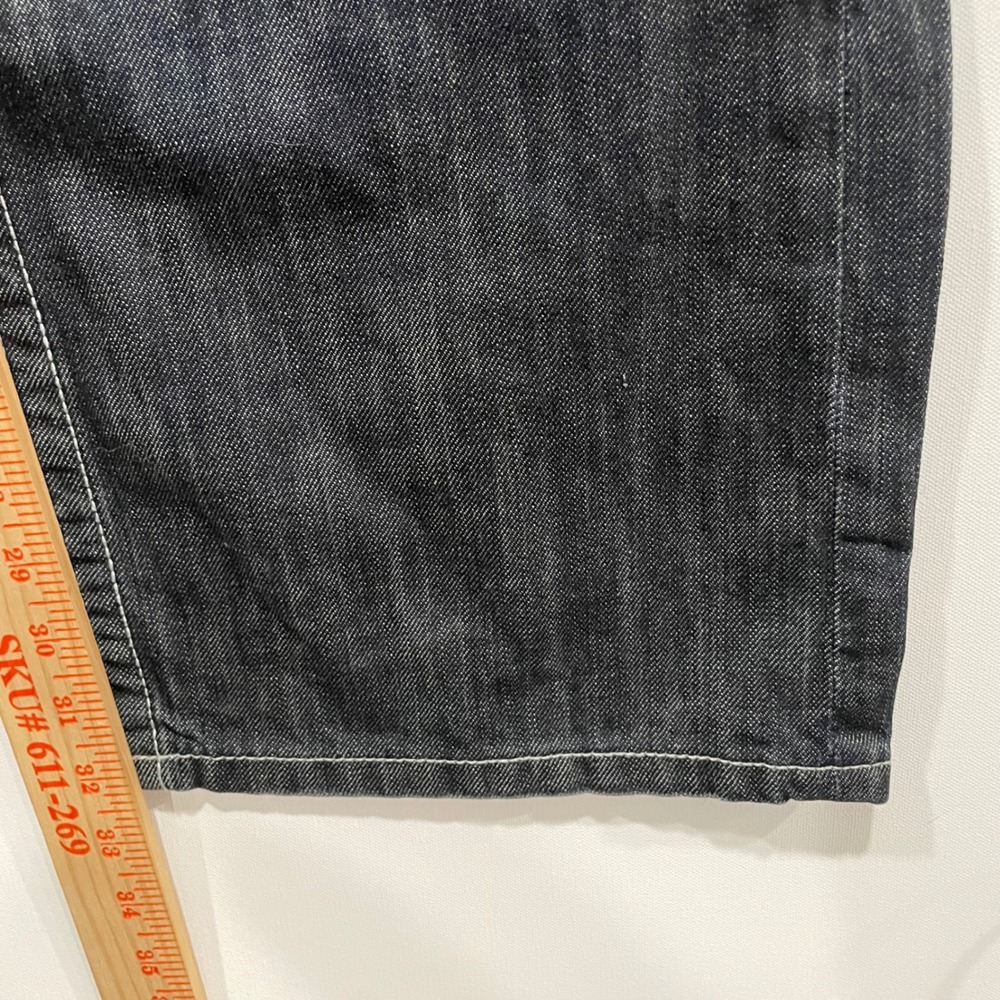 Ecko Unltd Mens Dark Wash Denim Jeans Embroidered Pockets Size 36 - Picture 5 of 10